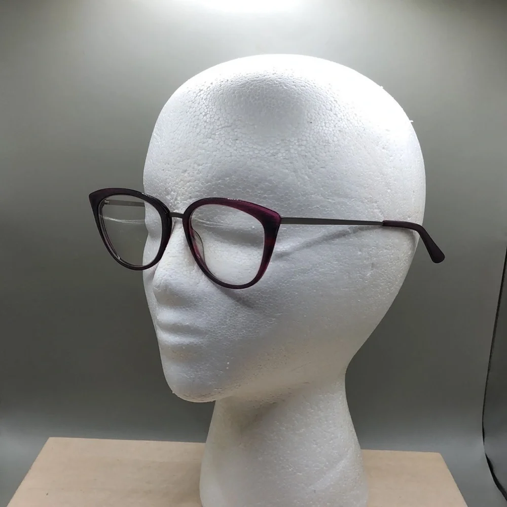 Rickey Smiley Eyewear RS 211 Violet Glasses FRAMES ONLY 54-19-140 Cat Eye